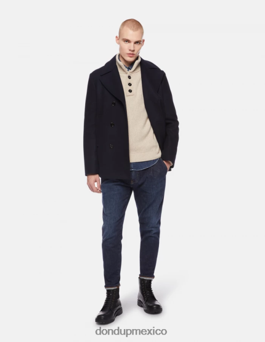 livito DONDUP hombres Jersey regular fit de lana con cuello alto vestir D0VXD888