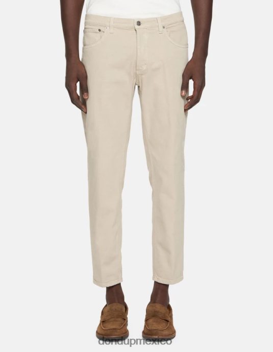 livito DONDUP hombres Vaqueros carrot fit Brighton en denim elástico Bull vestir D0VXD590