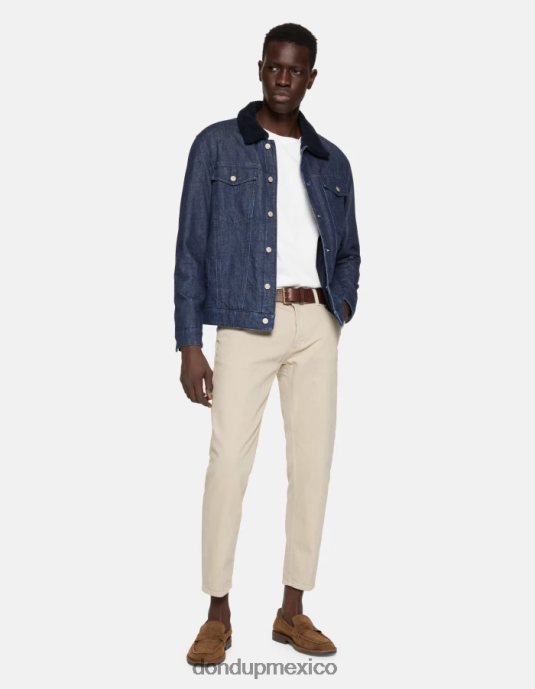 livito DONDUP hombres Vaqueros carrot fit Brighton en denim elástico Bull vestir D0VXD590