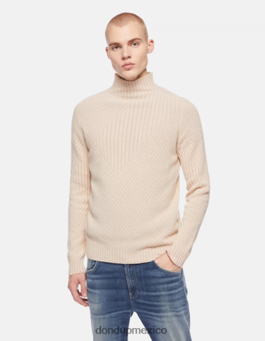 livito DONDUP hombres suéter regular fit de lana con cuello tipo polo vestir D0VXD890