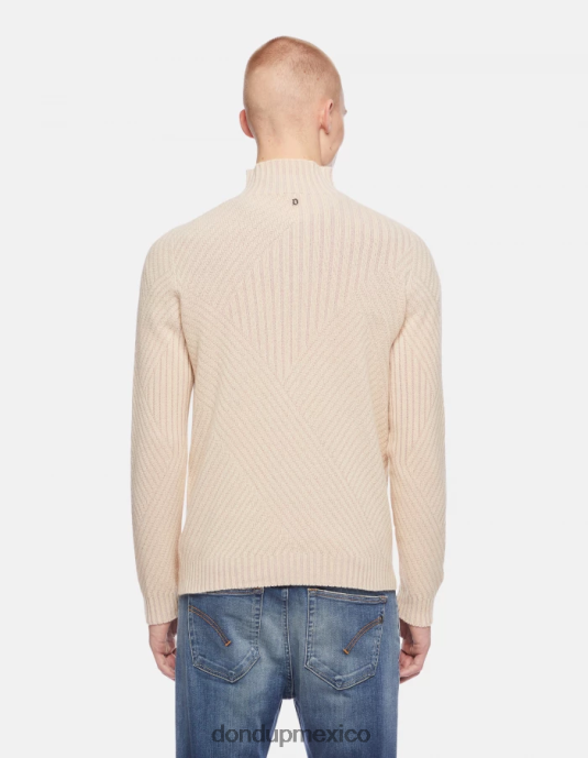 livito DONDUP hombres suéter regular fit de lana con cuello tipo polo vestir D0VXD890