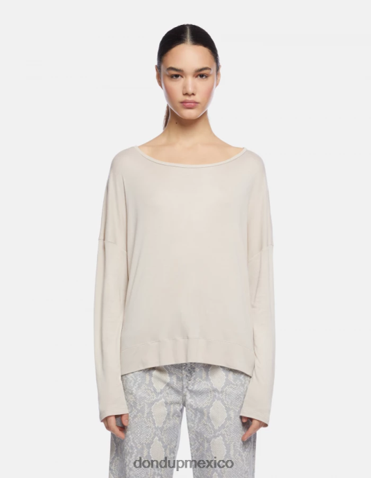 livito DONDUP mujer camiseta interlock oversize vestir D0VXD447