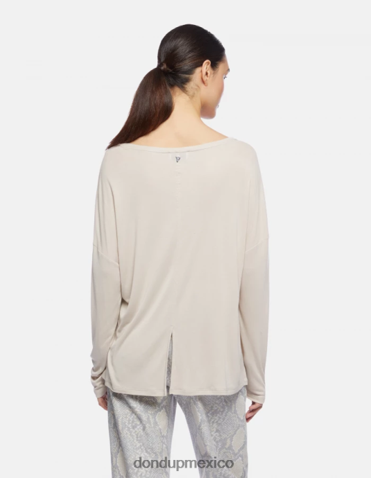 livito DONDUP mujer camiseta interlock oversize vestir D0VXD447