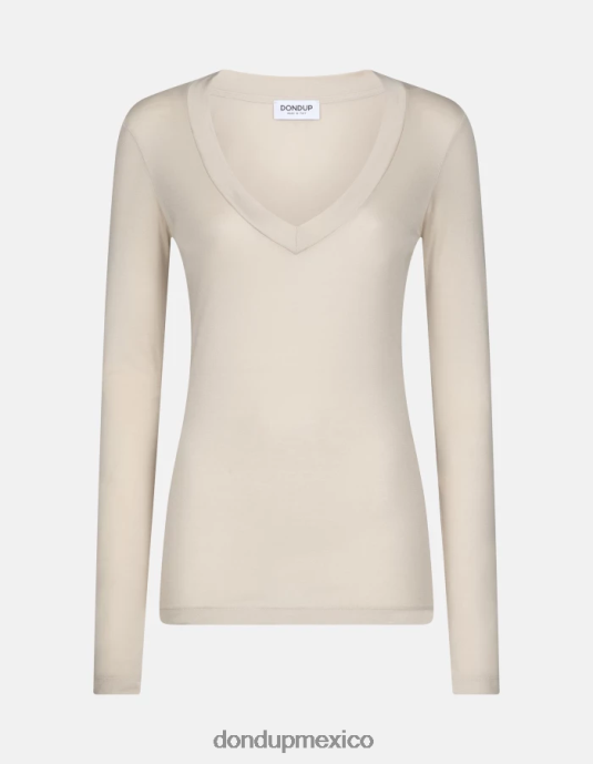 livito DONDUP mujer camiseta interlock slim vestir D0VXD414
