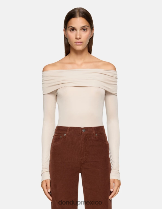 livito DONDUP mujer camiseta interlock slim vestir D0VXD437
