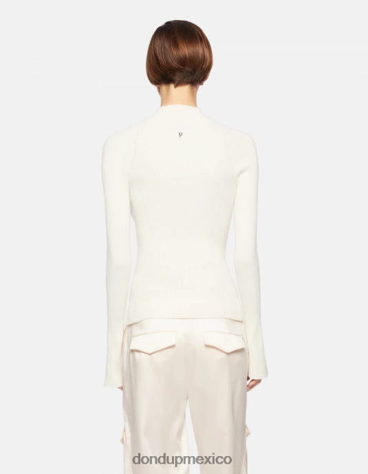 livito DONDUP mujer jersey de viscosa slim fit con cuello tipo polo vestir D0VXD306