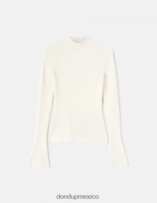 livito DONDUP mujer jersey de viscosa slim fit con cuello tipo polo vestir D0VXD306