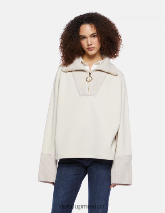 livito DONDUP mujer sudadera oversize con cuello trucker vestir D0VXD451
