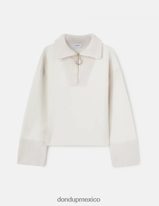 livito DONDUP mujer sudadera oversize con cuello trucker vestir D0VXD451