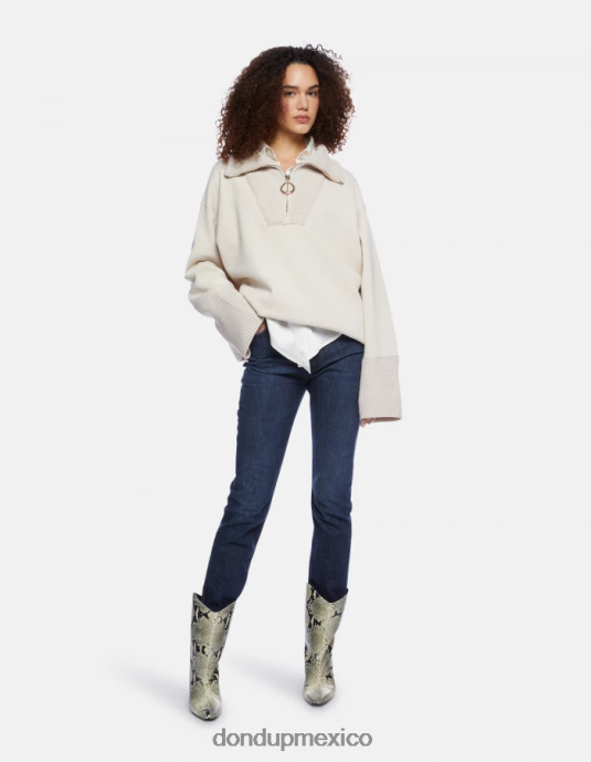 livito DONDUP mujer sudadera oversize con cuello trucker vestir D0VXD451