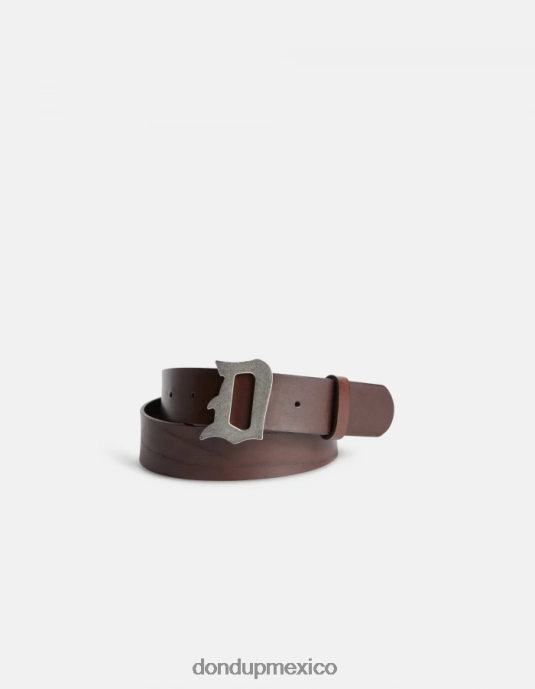 marrón DONDUP hombres cinturón de cuero accesorios D0VXD964
