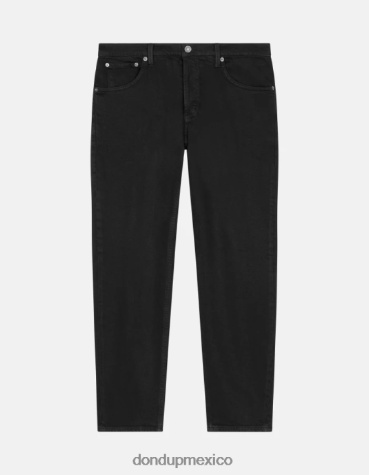 negro DONDUP hombres Vaqueros carrot fit Brighton en denim elástico Bull vestir D0VXD588