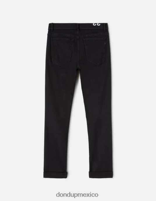 negro DONDUP hombres Vaqueros pitillo Ritchie en denim elástico vestir D0VXD674