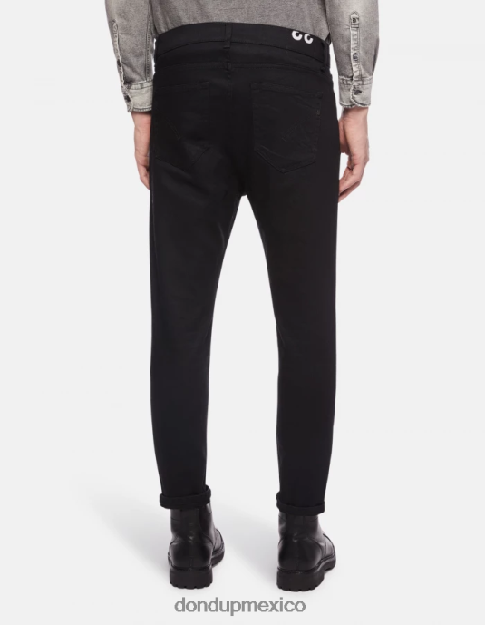 negro DONDUP hombres Vaqueros súper ajustados Alex en denim elástico vestir D0VXD587