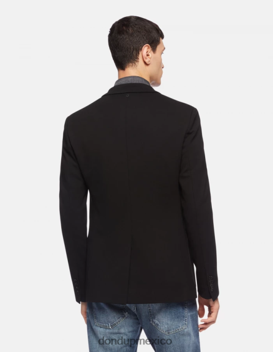negro DONDUP hombres blazer de punto con botonadura simple vestir D0VXD926