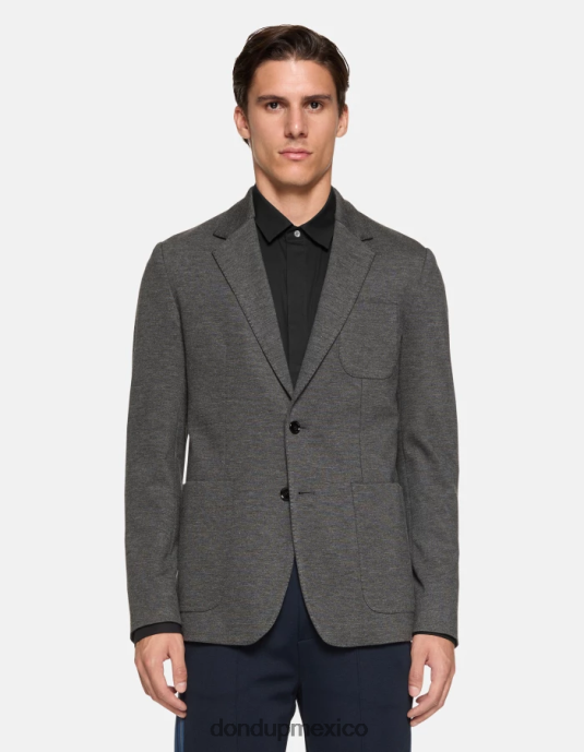 negro DONDUP hombres blazer de punto con botonadura simple vestir D0VXD929