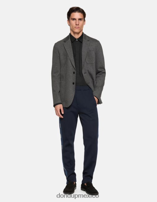 negro DONDUP hombres blazer de punto con botonadura simple vestir D0VXD929