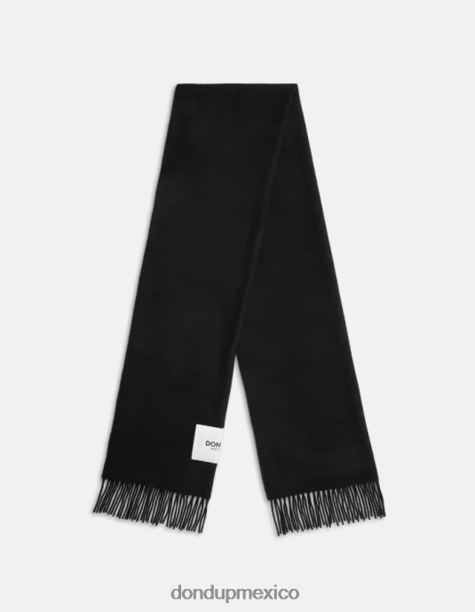 negro DONDUP hombres bufanda de lana accesorios D0VXD1003