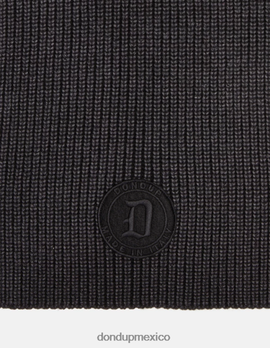 negro DONDUP hombres bufanda de lana accesorios D0VXD956