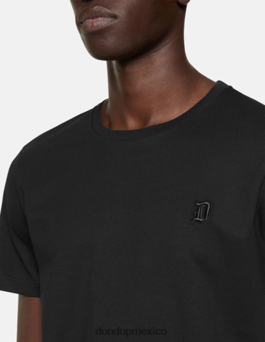negro DONDUP hombres camiseta de punto regular fit vestir D0VXD796
