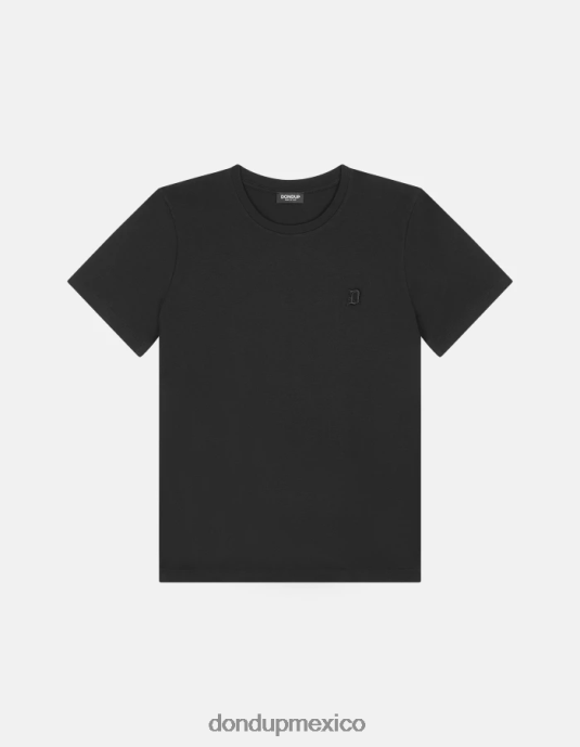 negro DONDUP hombres camiseta de punto regular fit vestir D0VXD796
