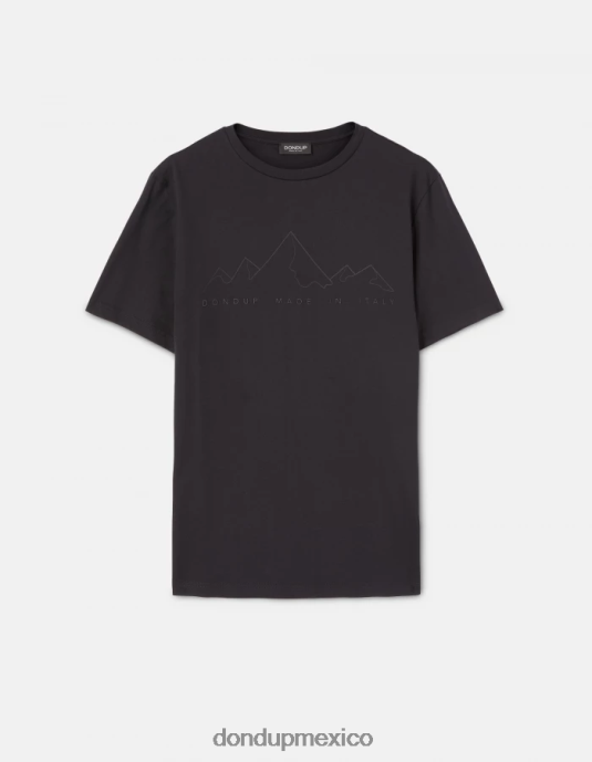 negro DONDUP hombres camiseta de punto regular fit vestir D0VXD810