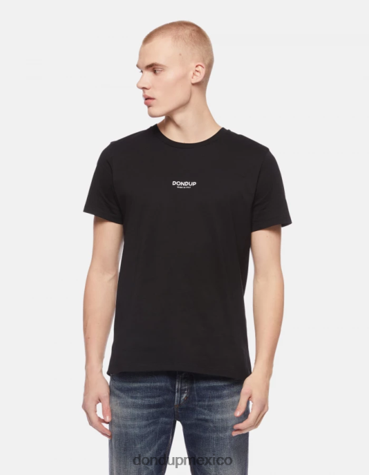 negro DONDUP hombres camiseta de punto regular fit vestir D0VXD812