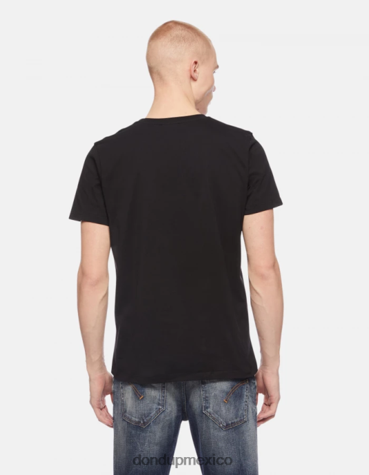 negro DONDUP hombres camiseta de punto regular fit vestir D0VXD812