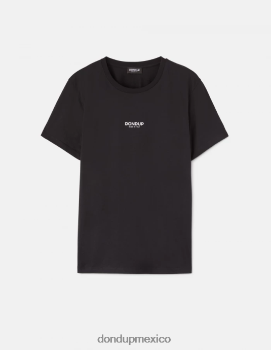 negro DONDUP hombres camiseta de punto regular fit vestir D0VXD812