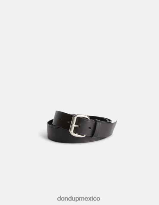 negro DONDUP hombres cinturón de cuero accesorios D0VXD967