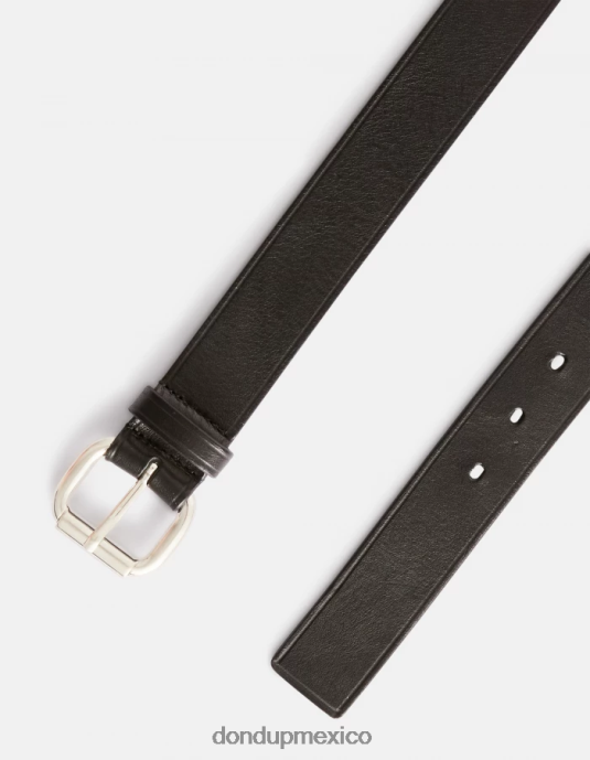 negro DONDUP hombres cinturón de cuero accesorios D0VXD967