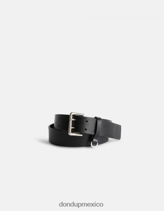 negro DONDUP hombres cinturón de cuero accesorios D0VXD968