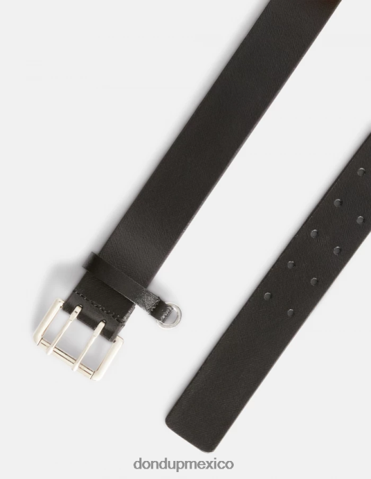 negro DONDUP hombres cinturón de cuero accesorios D0VXD968