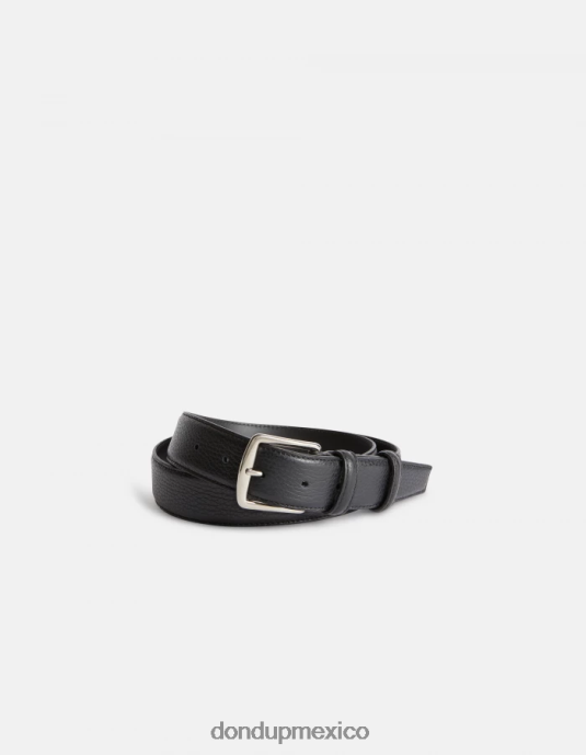 negro DONDUP hombres cinturón de cuero accesorios D0VXD970
