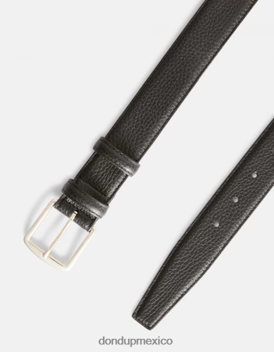 negro DONDUP hombres cinturón de cuero accesorios D0VXD970