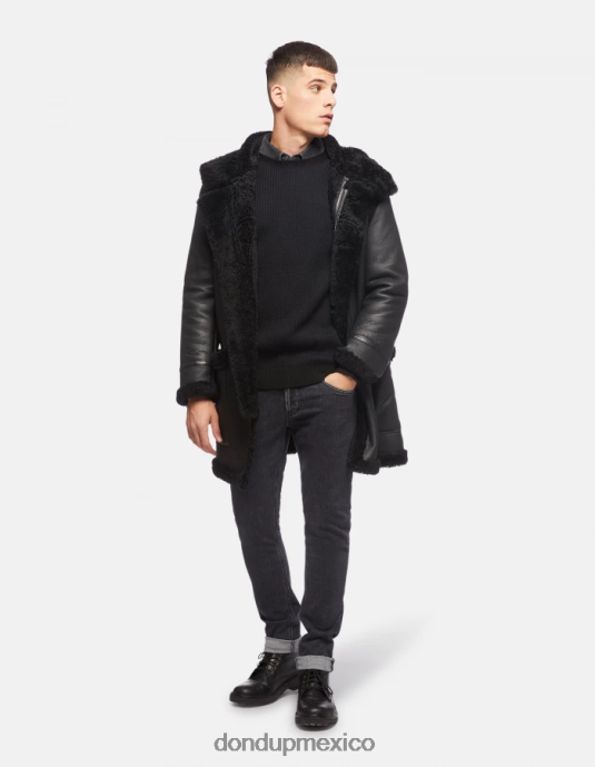 negro DONDUP hombres jeans ajustados george en denim elástico vestir D0VXD672