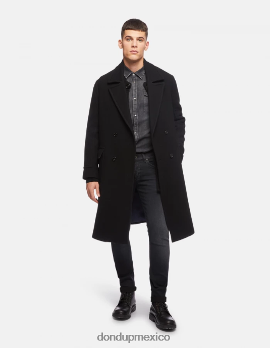 negro DONDUP hombres jeans ajustados george en denim elástico vestir D0VXD673
