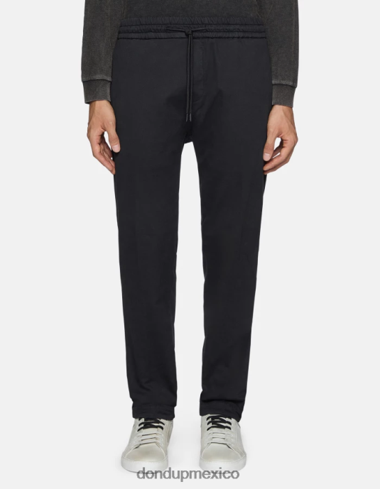 negro DONDUP hombres joggers de pana dom vestir D0VXD745