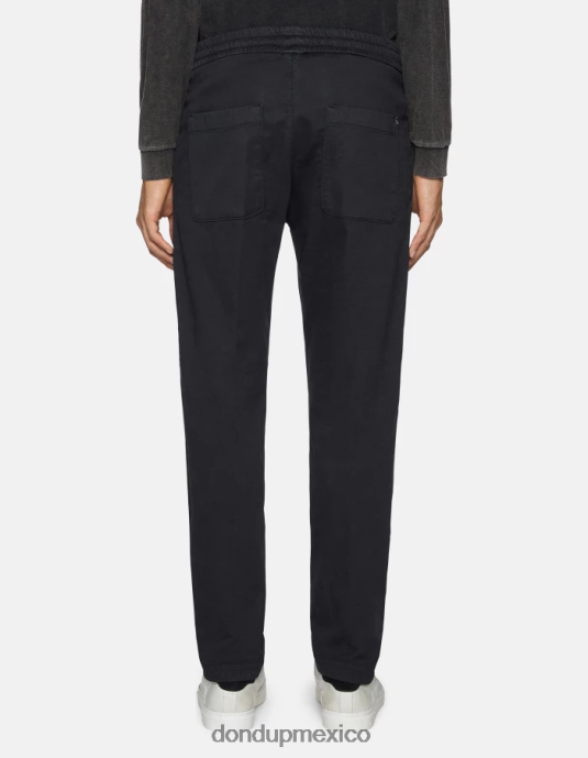 negro DONDUP hombres joggers de pana dom vestir D0VXD745