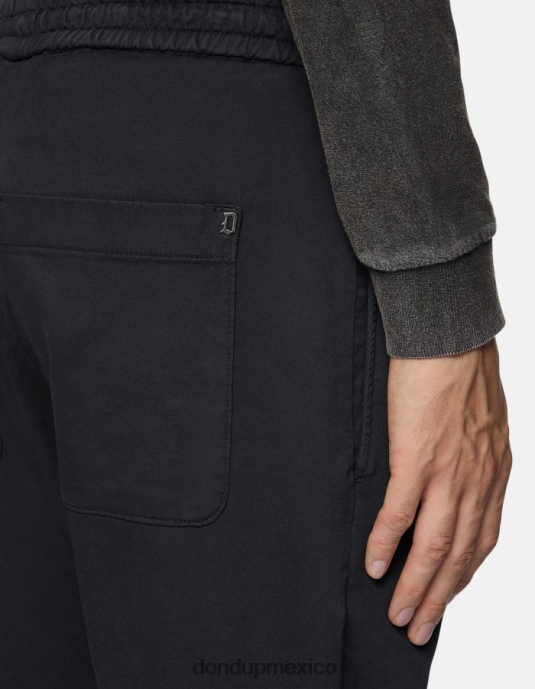 negro DONDUP hombres joggers de pana dom vestir D0VXD745