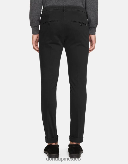 negro DONDUP hombres pantalones gaubert slim de algodón vestir D0VXD692