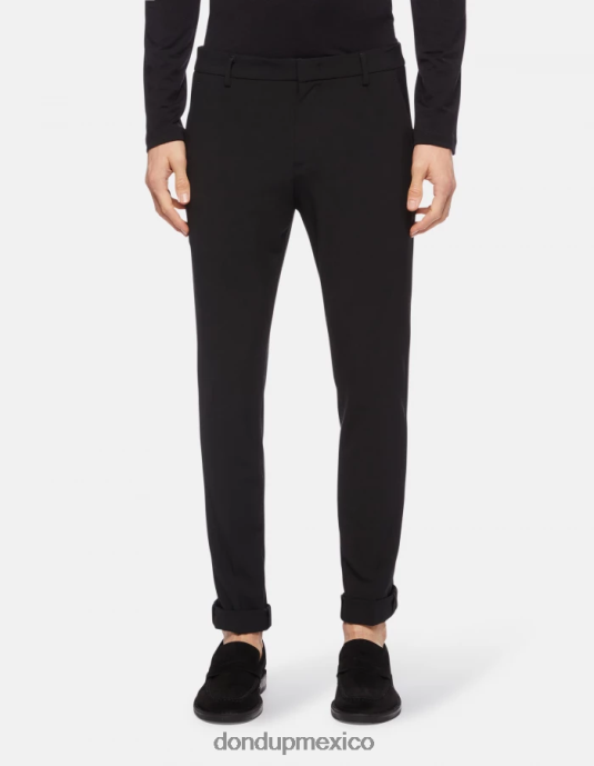 negro DONDUP hombres pantalones gaubert slim de lana vestir D0VXD740