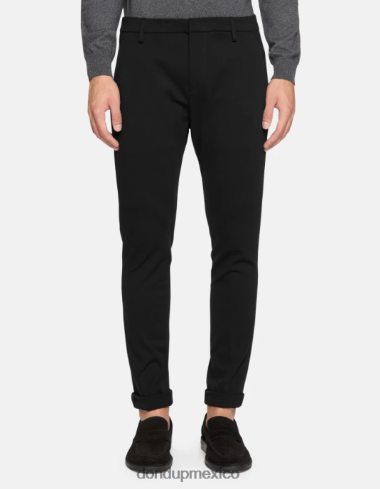 negro DONDUP hombres pantalones gaubert slim de punto vestir D0VXD731