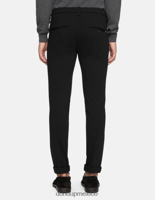 negro DONDUP hombres pantalones gaubert slim de punto vestir D0VXD731