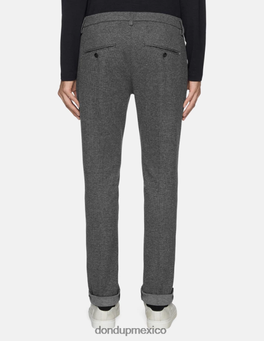 negro DONDUP hombres pantalones gaubert slim de punto vestir D0VXD790