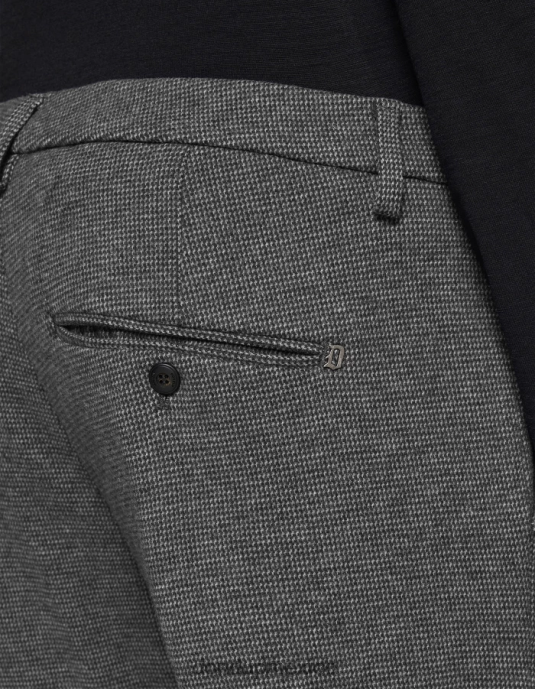 negro DONDUP hombres pantalones gaubert slim de punto vestir D0VXD790