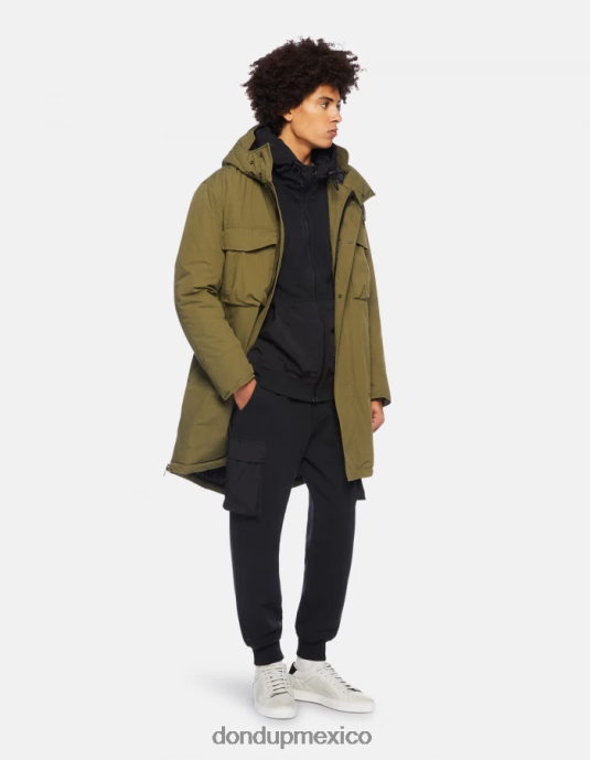 negro DONDUP hombres sudadera con capucha y corte regular vestir D0VXD842