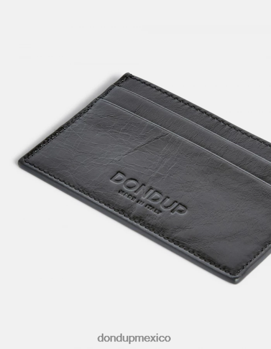 negro DONDUP hombres titular de la tarjeta accesorios D0VXD959