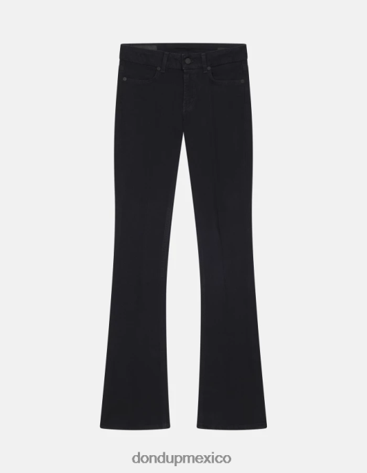 negro DONDUP mujer Vaqueros bootcut lola en denim elástico vestir D0VXD7