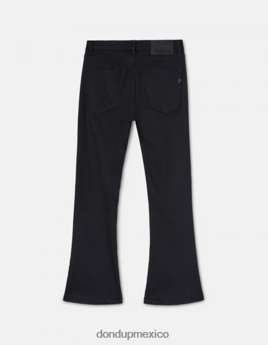 negro DONDUP mujer Vaqueros bootcut súper ajustados Mandy en denim elástico vestir D0VXD79